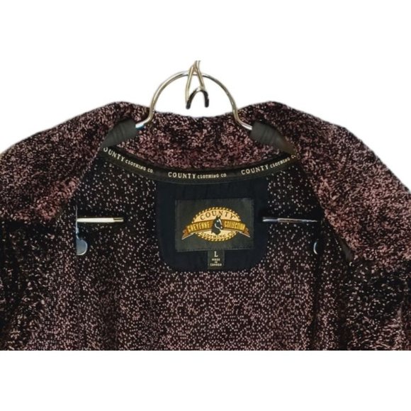 County Clothing Co. Vintage Size Large Purple Button Up Women's Sweater - Picture 5 of 6